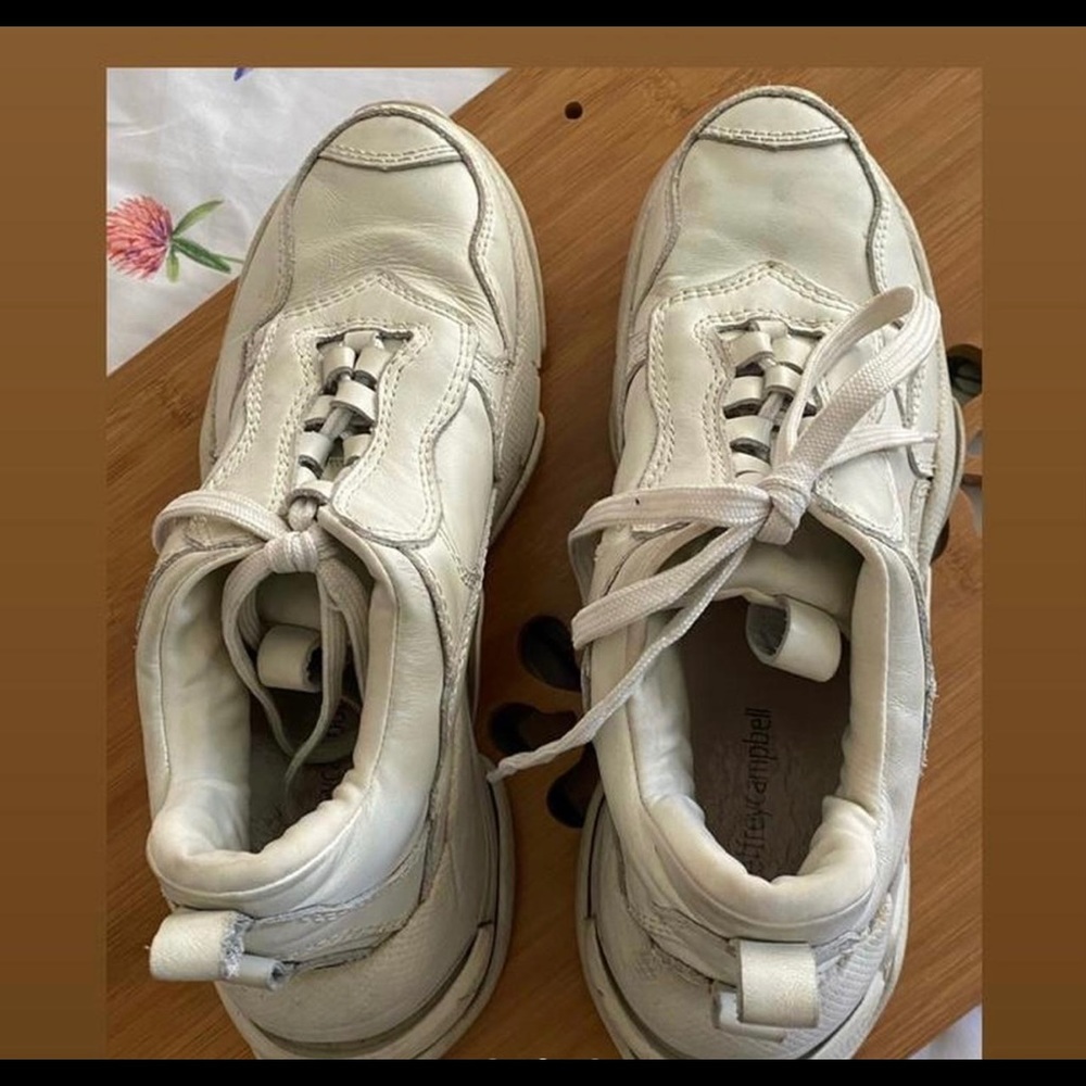 Jeffrey Campbell chunky white shoes